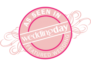 As Seen in Wedding Day magazine Featured Wedding logo