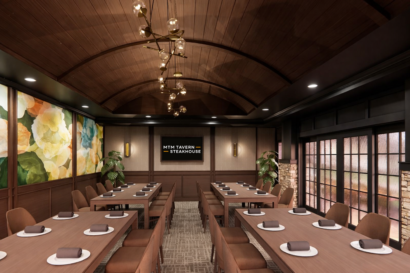 MTM Tavern Steakhouse renovated dining room